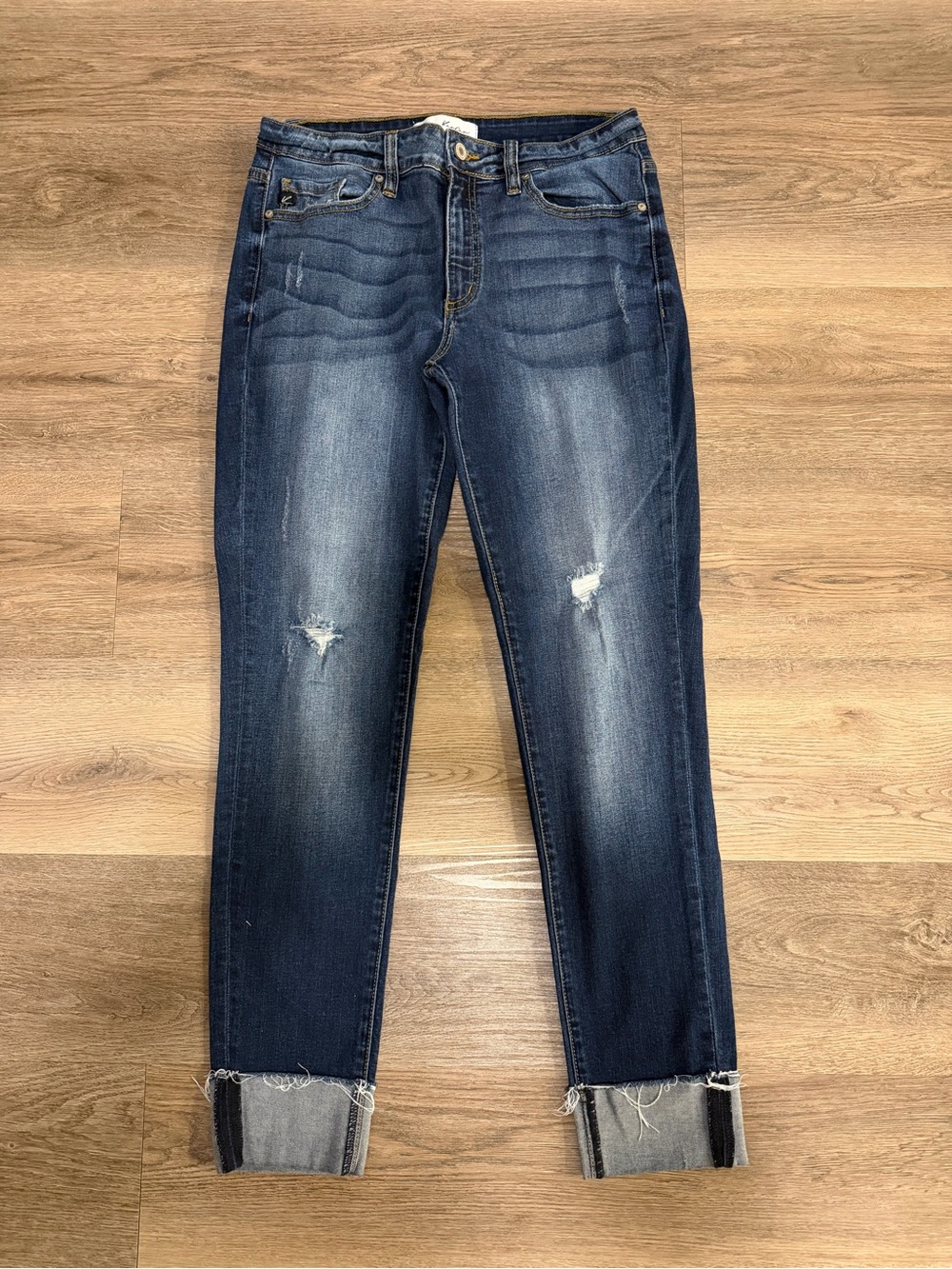 KanCan Dark Blue Distressed Jeans